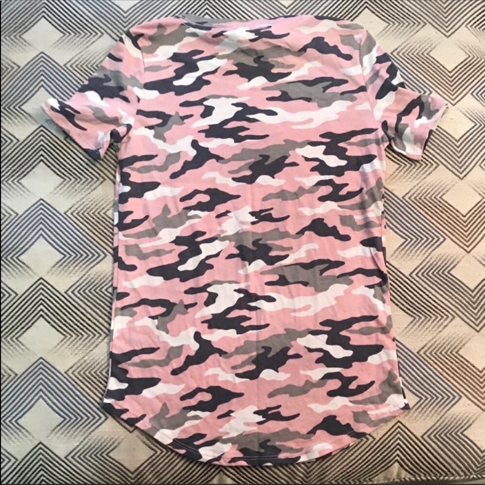 Pink Army Crew Neck Tee - Picture 3 of 4